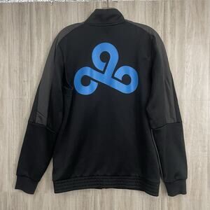 CLOUD9 x PUMA Track Jacket Men’s M Black Esports Team Full Zip Blue Logo Gaming